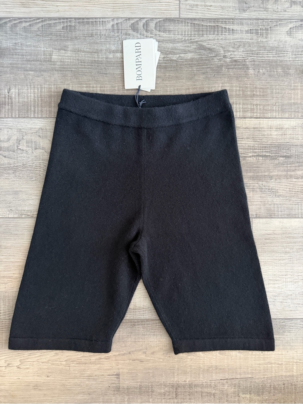 Bompard Cycling Black Cashmere Shorts